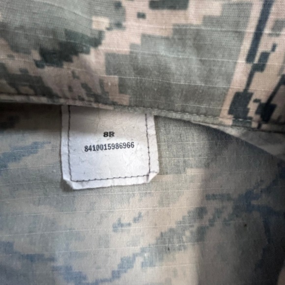 US Air Force ABU Utility Jacket Womens 8R Camo Digital Tiger Stripe Military - Picture 2 of 9